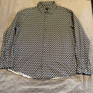 Bugatchi button down paisley print shirt mens XXL pre-owned condition
